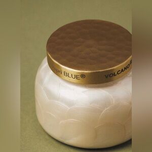 Anthropologie Capri Blue Volcano Capiz Jar Candle NWT